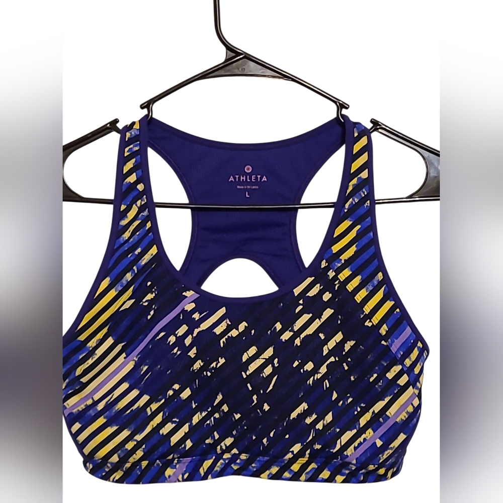 ATHLETA | SPORTS BRA SIZE LARGE PURPLE